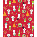 Gift Wrap (24"x100') SNOW BUDDIES REVERSIBLE
